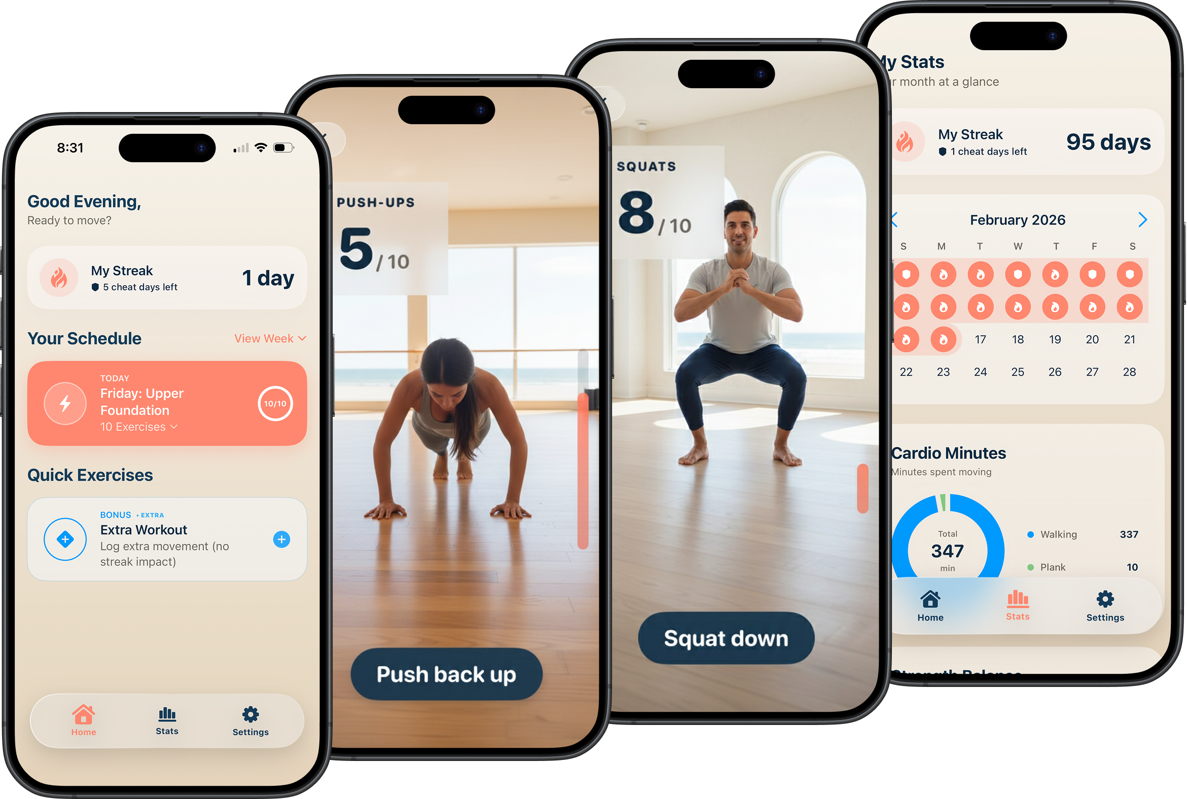 Ember Fitness App Interface